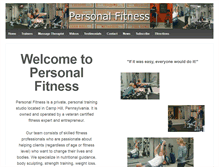 Tablet Screenshot of personalfitnesspa.com